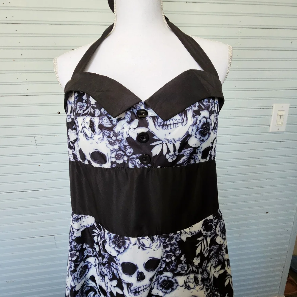 Skull Print Halter‎ 
